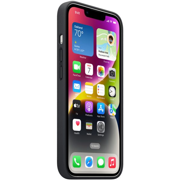 Apple Cover Posteriore in Pelle con MagSafe Apple iPhone 14 - Midnight