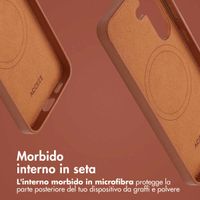 Accezz Cover in Pelle con MagSafe Samsung Galaxy S25 Plus - Sienna Brown