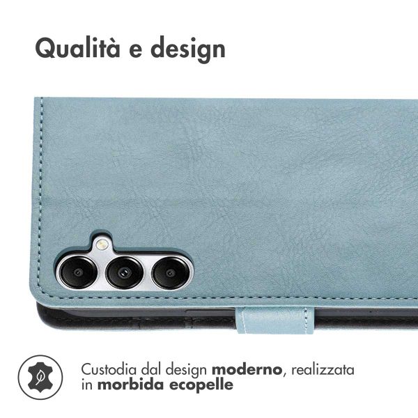 imoshion Cover a libro di Lusso Samsung Galaxy A35 - Azzurro