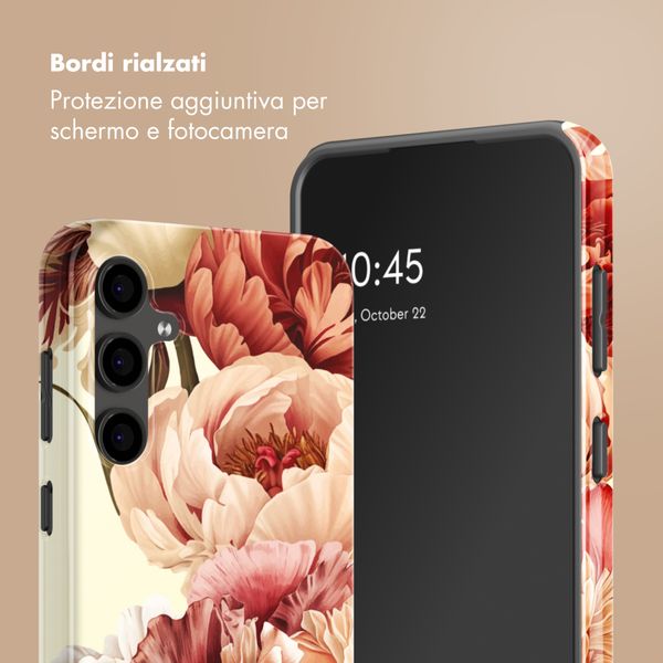 Selencia Cover Posteriore Vivid Samsung Galaxy S24 FE - Vintage Peony