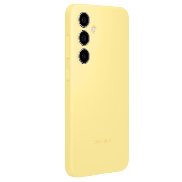 Samsung Cover originale in silicone Samsung Galaxy S24 FE - Giallo