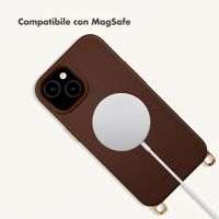 Selencia Cover posteriore Rivièra con MagSafe con ganci rimovibili Apple iPhone 14 / 13 - Choco Brown