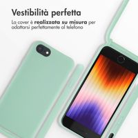 imoshion Cover in Silicone con Cordino Apple iPhone SE (2022 / 2020) / 8 / 7 - Menta verde