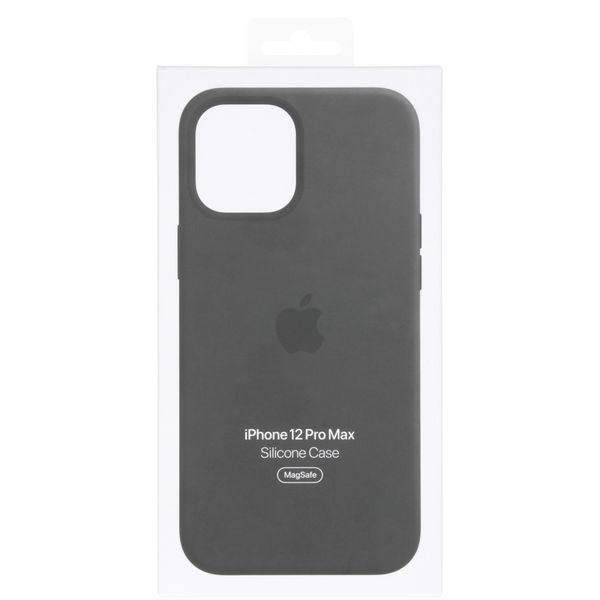 Apple Cover Posteriore in Silicone con MagSafe Apple iPhone 12 Pro Max - Black
