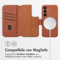 Accezz Cover in pelle 2 in 1 con MagSafe Samsung Galaxy S24 - Sienna Brown