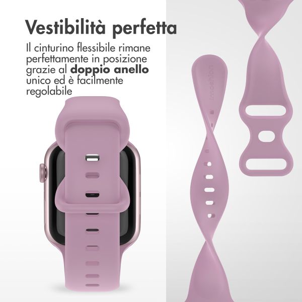 imoshion Cinturino in silicone⁺ Apple Watch | 44/45/46/49 mm - Taglia M/L - Mauve