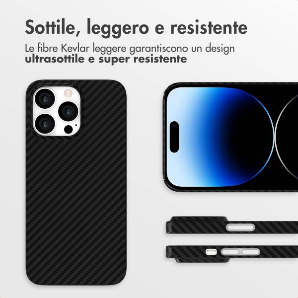 Accezz Cover MagSafe Kevlar® Apple iPhone 14 Pro - Nero