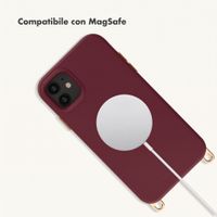 Selencia Cover posteriore Rivièra con MagSafe con ganci rimovibili Apple iPhone 11 - Bold Burgundy