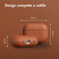 Accezz Cover in vera pelle  Apple AirPods Pro 2 - Cognac