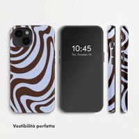 Selencia Cover posteriore Vivid con MagSafe Apple iPhone 14 - Dream Swirl Chocolate