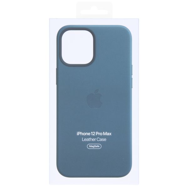 Apple Cover in Pelle MagSafe  iPhone 12 Pro Max  - Baltic Blue
