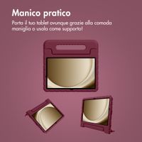 imoshion Cover Posteriore Kidsproof con Maniglia Samsung Galaxy Tab A11 Plus / A9 Plus - Velvet Plum