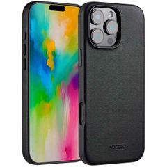 Accezz Cover in Pelle con MagSafe Apple iPhone 16 Pro Max - Onyx Black