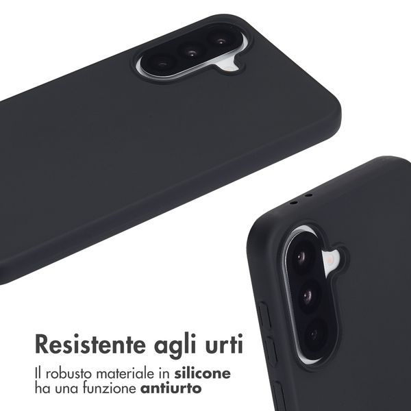 imoshion Cover in Silicone con Cordino Samsung Galaxy A37 (5G) - Nero