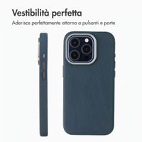 Accezz Cover Mesh con MagSafe Apple iPhone 15 Pro - Blu scuro