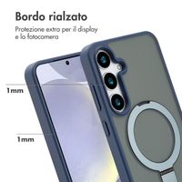 Accezz Cover con anello e supporto con MagSafe Samsung Galaxy S24 Plus - Blu