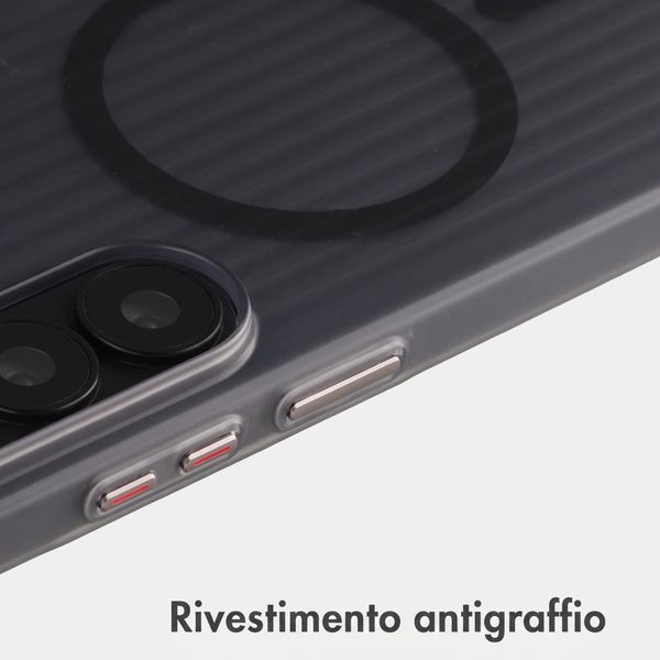 Accezz Cover Lite con MagSafe | Fluted | Samsung Galaxy S26 Ultra - Grigio
