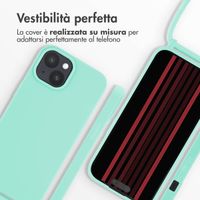 imoshion Cover in Silicone con Cordino Apple iPhone 15 - Menta verde