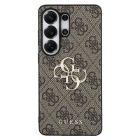 Guess Cover Posteriore 4G Leather con MagSafe Samsung Galaxy S26 Ultra - Gold Edge - Brown