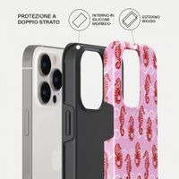Burga Cover Posteriore Resistente con MagSafe Apple iPhone 15 Pro - Coral Reef