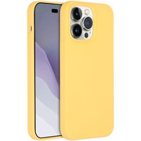 Accezz Cover in silicone liquido con MagSafe Apple iPhone 14 Pro Max - Giallo