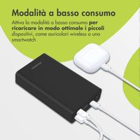 imoshion Powerbank in alluminio Ultra Series 20.000 mAh - Ricarica rapida fino a 33 watt - Nero