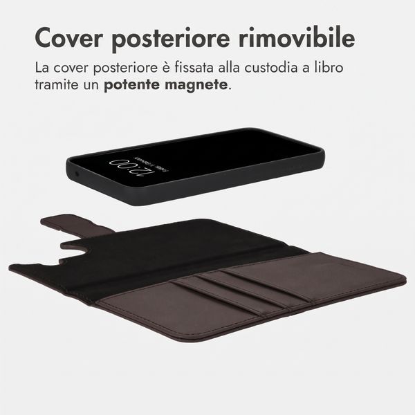 imoshion Cover a libro di lusso 2-in-1 rimovibile Samsung Galaxy A55 - Marrone