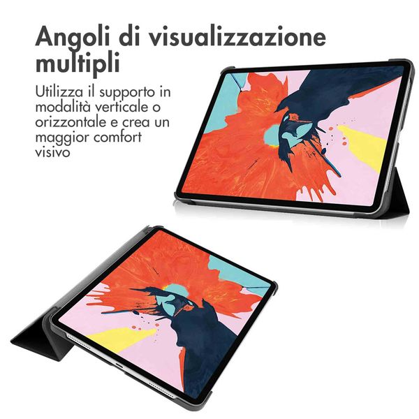 imoshion Cover a libro Trifold Apple iPad Air 11 pollici (2026) M4 / (2025) M3 / (2024) M2 / Air 5 (2022) / Air 4 (2020) - Nero