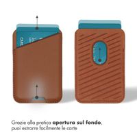 Accezz Portacarte in pelle - Compatibile con MagSafe e Qi2 - Sienna Brown