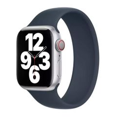 Apple Cinturino Solo Loop Apple Watch | 38/40/41/42 mm - Taglia 4 - Storm Blue