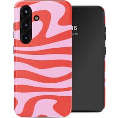 Selencia Cover posteriore Vivid con MagSafe Samsung Galaxy S25 - Dream Swirl Pink