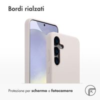 Accezz Cover in silicone liquido con MagSafe Samsung Galaxy S24 Plus - Stone