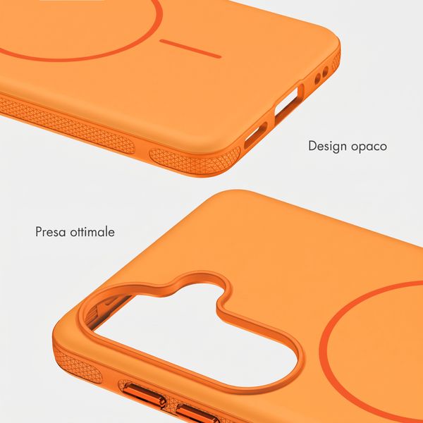 imoshion Cover posteriore Color con Thin MagSafe Ring Samsung Galaxy S25 / S24 - Arancio