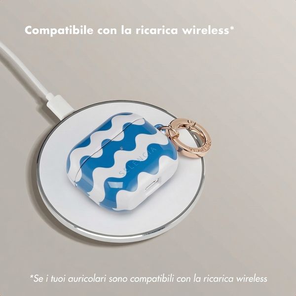 Selencia Cover Vivid  Apple Airpods 3 - Wave Vibes Classic Blue