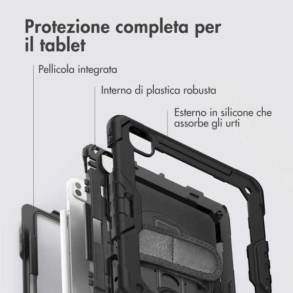 Accezz Cover Posteriore Resistente con tracolla Apple iPad Pro 13 (2025) M5 / (2024) M4 - Nero