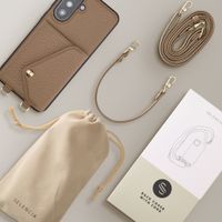 Selencia Cover per telefono Sera con cordino e portacarte a busta Samsung Galaxy A37 (5G) - Taupe