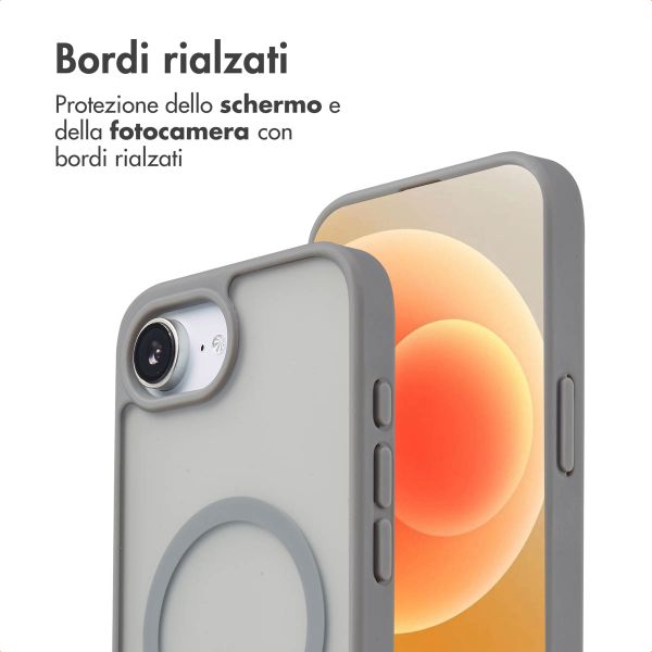 imoshion Cover posteriore Color Guard con MagSafe Apple iPhone 17e / 16e - Grigio