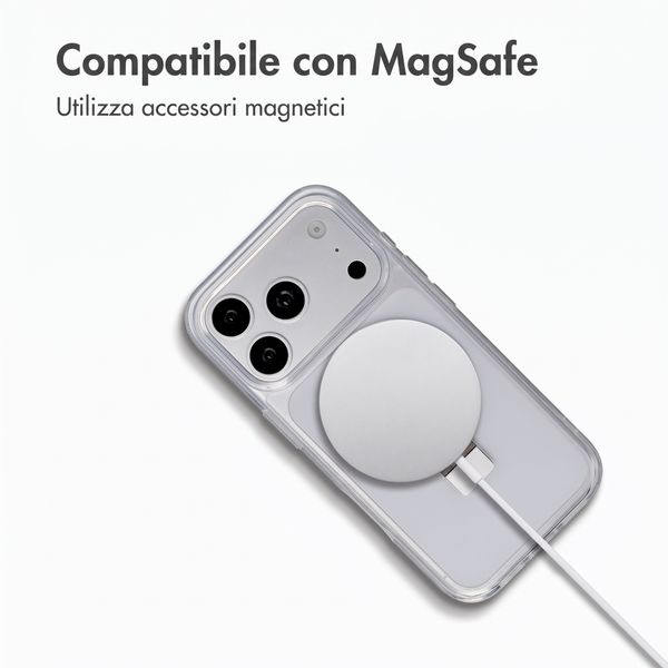 Accezz Cover con anello e supporto con MagSafe Apple iPhone 18 Pro / 17 Pro - Trasparente
