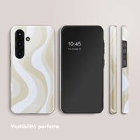 Selencia Cover Posteriore Vivid Samsung Galaxy S25 FE - Desert Waves Beige