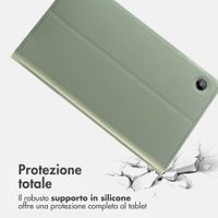 Accezz Cover Tablet Classica Samsung Galaxy Tab A9 8.7 pollici - Verde