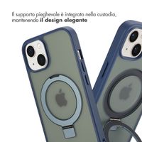 Accezz Cover con anello e supporto con MagSafe Apple iPhone 13 - Blu