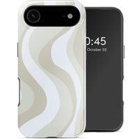Selencia Cover posteriore Vivid con MagSafe Apple iPhone Air - Desert Waves Beige