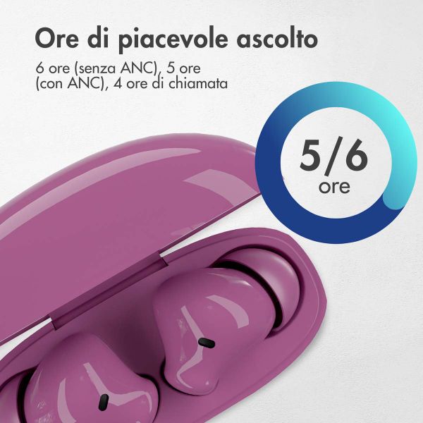 imoshion Aura Pro Auricolari in-ear wireless - Cancellazione attiva del rumore (ANC) - Bordeaux
