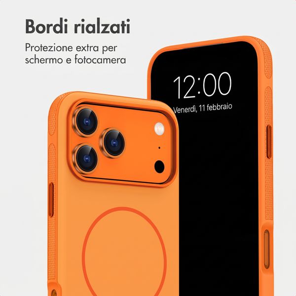 imoshion Cover posteriore Color con Thin MagSafe Ring Apple iPhone 17 Pro Max - Arancio