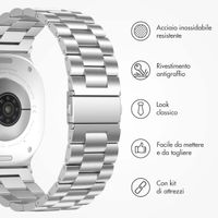 imoshion Cinturino in acciaio Samsung Galaxy Watch 8 (40/44mm) / Classic (46mm) - Argento