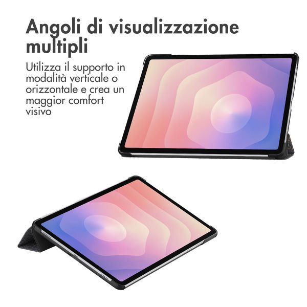 imoshion Cover Trifold Design Samsung Galaxy Tab S11 - Black Marble