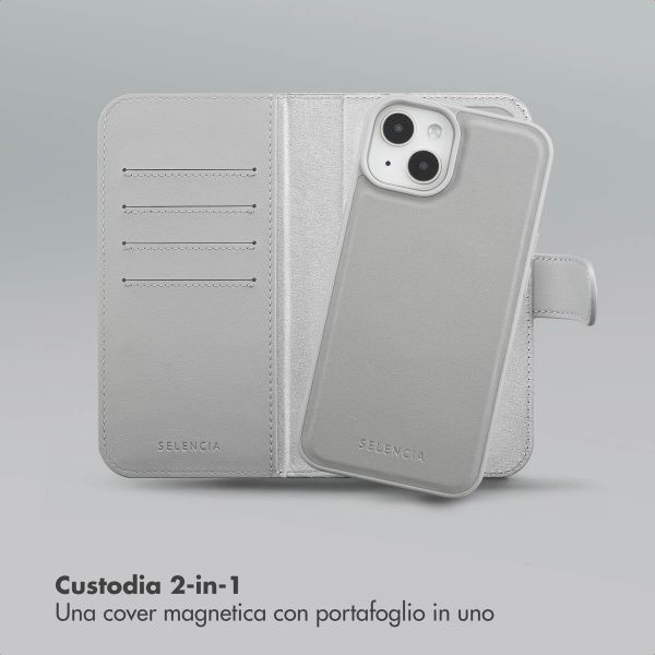 Selencia Libreria rimovibile Olyn con MagSafe Apple iPhone 14 / 13 - Grigio