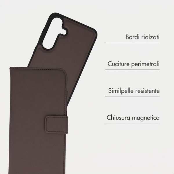 imoshion Cover a libro di lusso 2-in-1 rimovibile Samsung Galaxy S26 - Marrone
