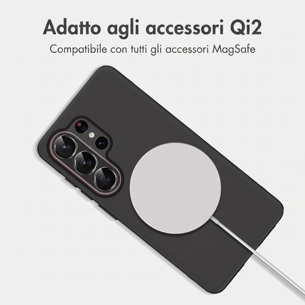 imoshion Cover posteriore Color con Thin MagSafe Ring Samsung Galaxy S26 Ultra - Nero