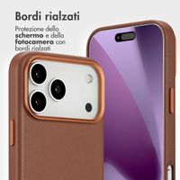 Accezz Cover in pelle 2 in 1 con MagSafe Apple iPhone 17 Pro Max - Sienna Brown